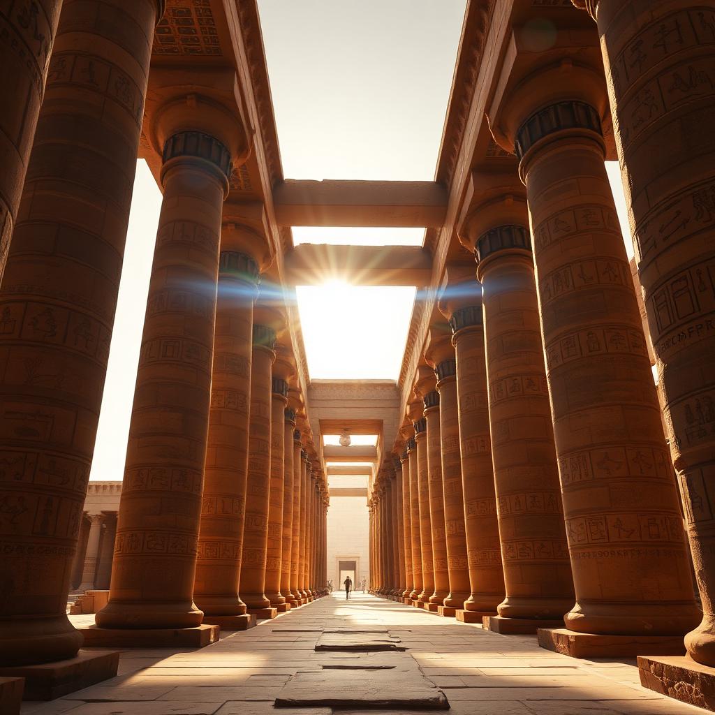 Great Hypostyle Hall columns at Karnak Temple, Luxor